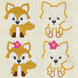 Stickdatei Fuchs Füllstich und Applikation 179 - Sewando