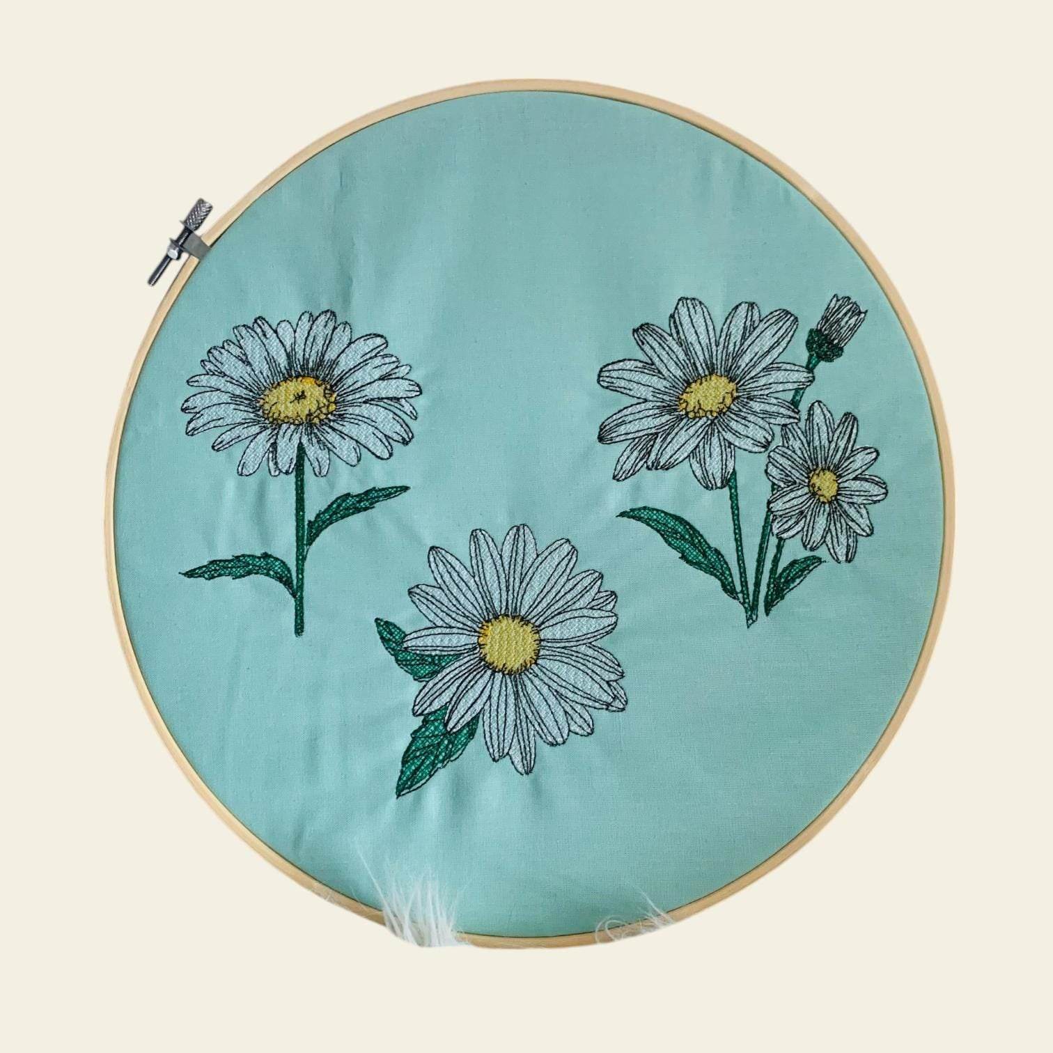 Stickdatei Margerite Blume Lineare Art Set 964 - Sewando