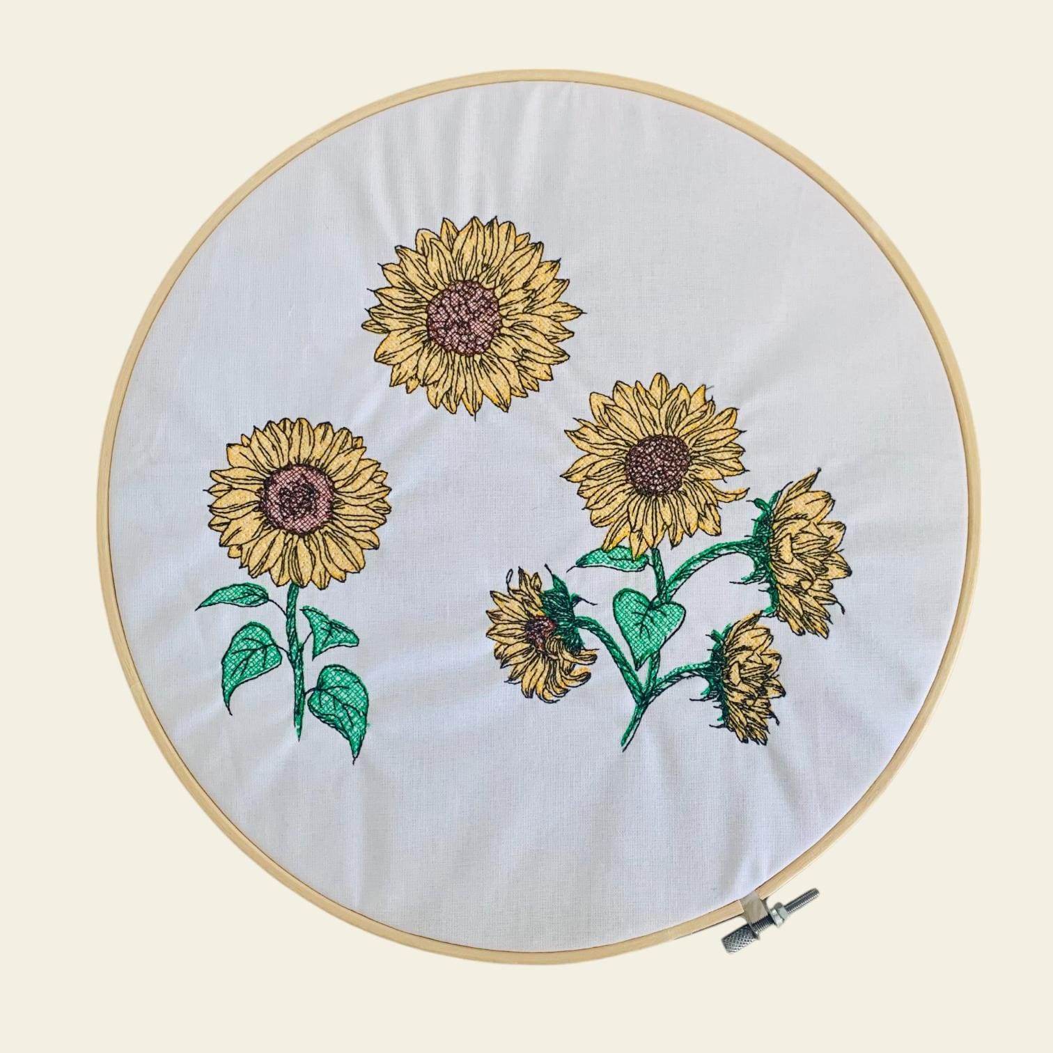 Stickdatei Sonnenblume Set 964 Blume - Sewando