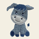 Stickdatei Doodle Esel, Pferd, Pony Applikation Set 734 - Sewando