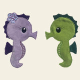 Stickdatei Doodle Seepferdchen 2 Applikation Set 739 - Sewando