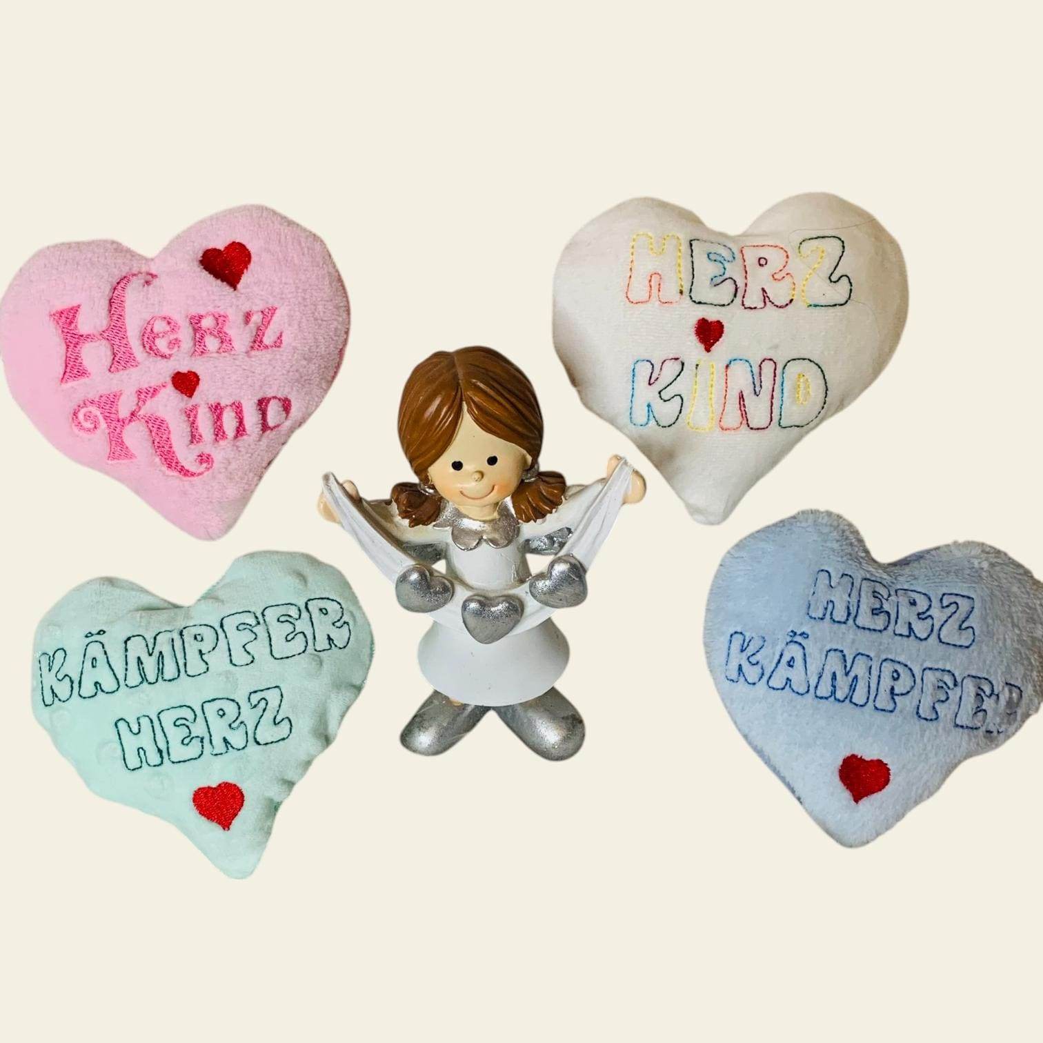 Stickdatei Herzkind Kämpferherz Herzkämpfer Herz in the Hoop Set 2509 Maschinenstickerei - Sewando