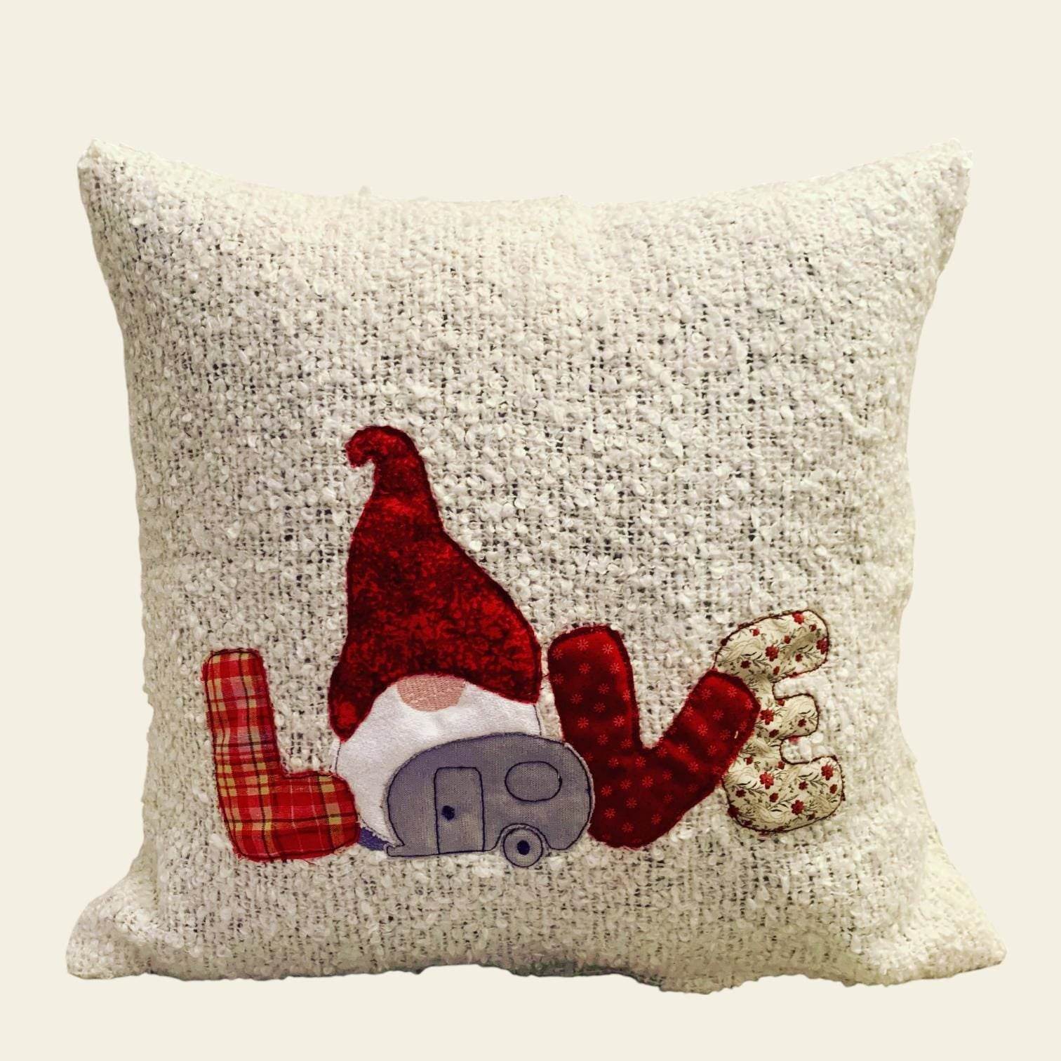 Stickdatei Doodle Wichtel Gnome in Love mit Wohnwagen Set 907 - Sewando