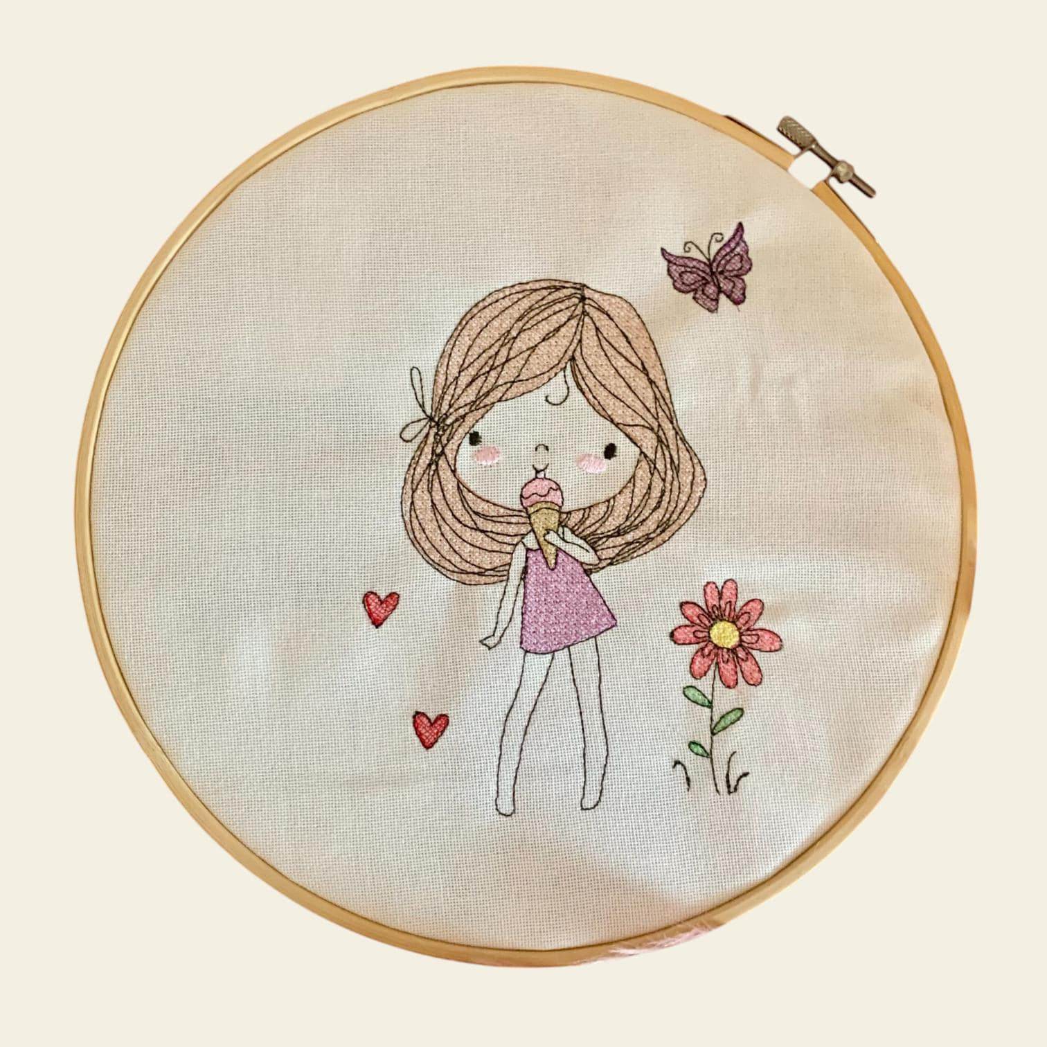 Stickdatei Sommer Girl 1 Set 947 - Sewando