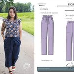 Stylishes Schnittmuster Hose Lexy (Gr. 34-52) mit modernem Schnitt, elastischem Bund und praktischen Tasche - Sewando