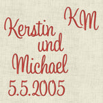Stickdatei Schrift 25, 40 und 70mm Buchstaben Set 397 - Sewando