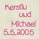 Stickdatei ABC 2,5cm Buchstaben Schrift Alphabet Set 461 - Sewando