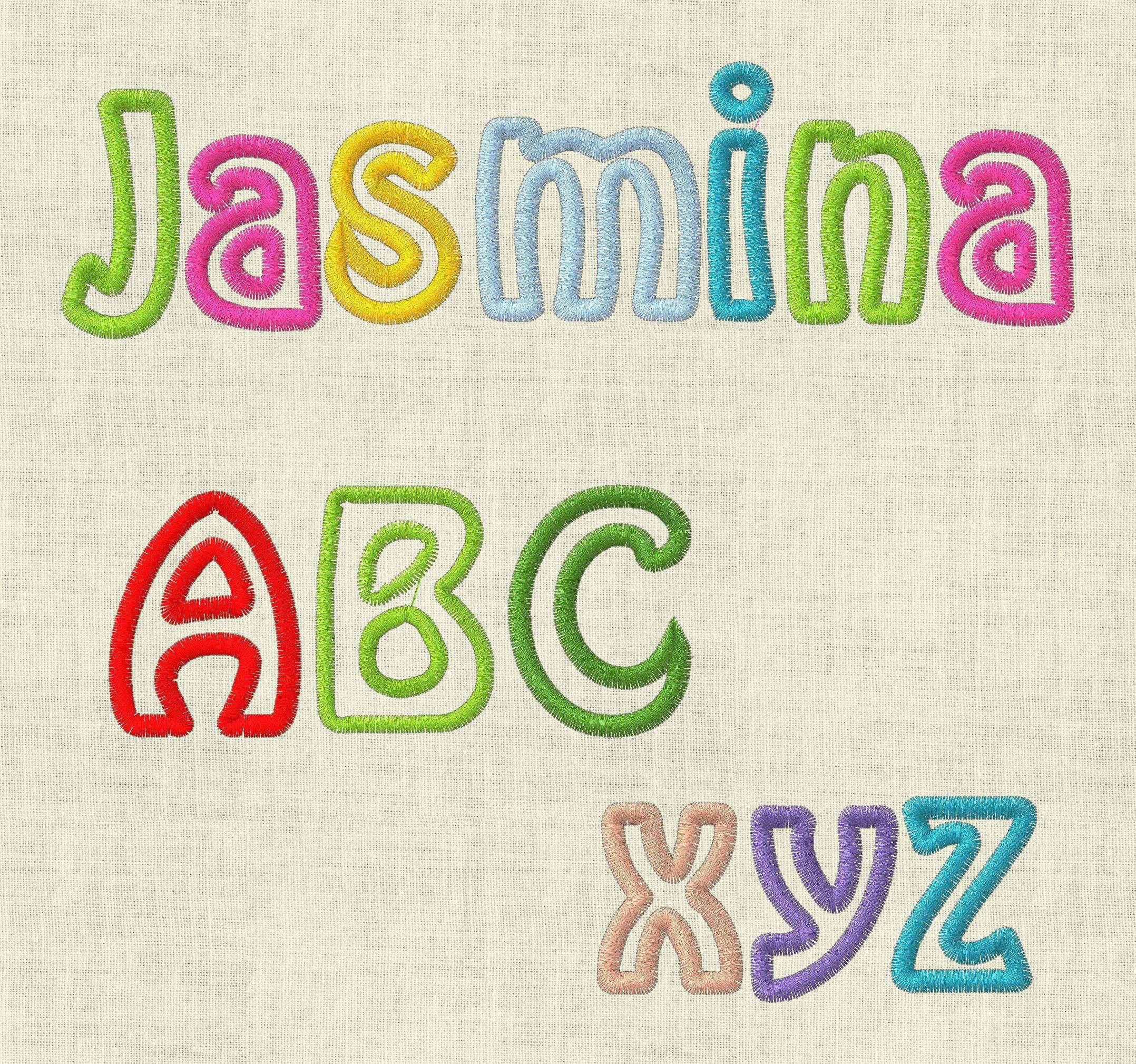 Stickdatei ABC 9cm Alphabet Applikation Set 298 - Sewando