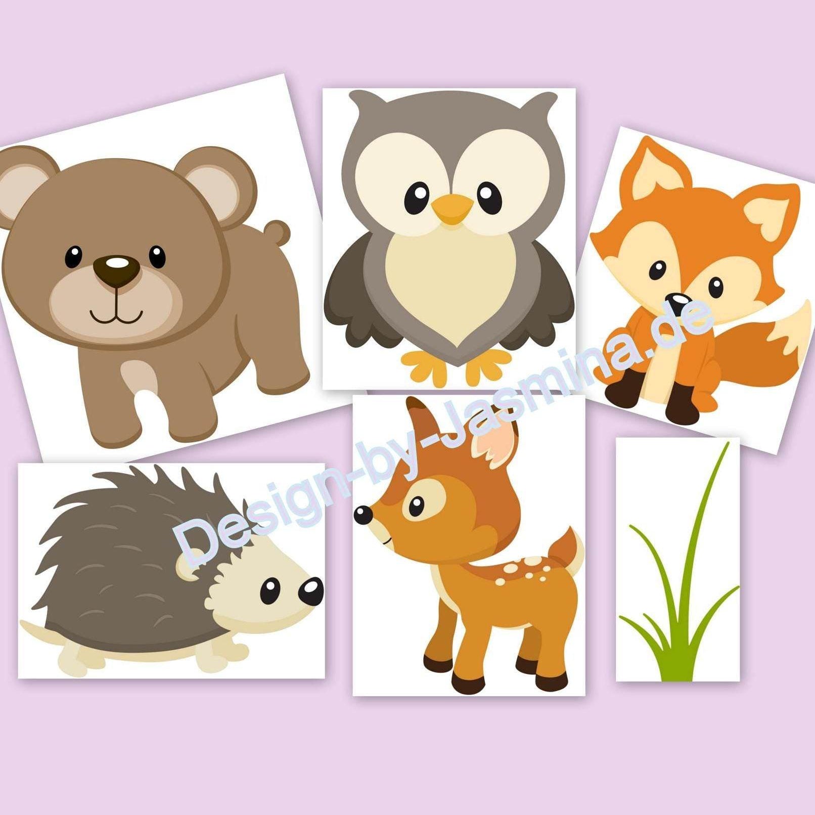 Plotterdatei Waldtiere / Tiere SVG - Sewando