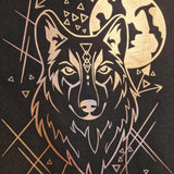 Wolf-kopf | 2 Varianten Plotterdatei - Sewando