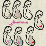 Stickdatei Mutterpass Baby Set 365/2 - Sewando