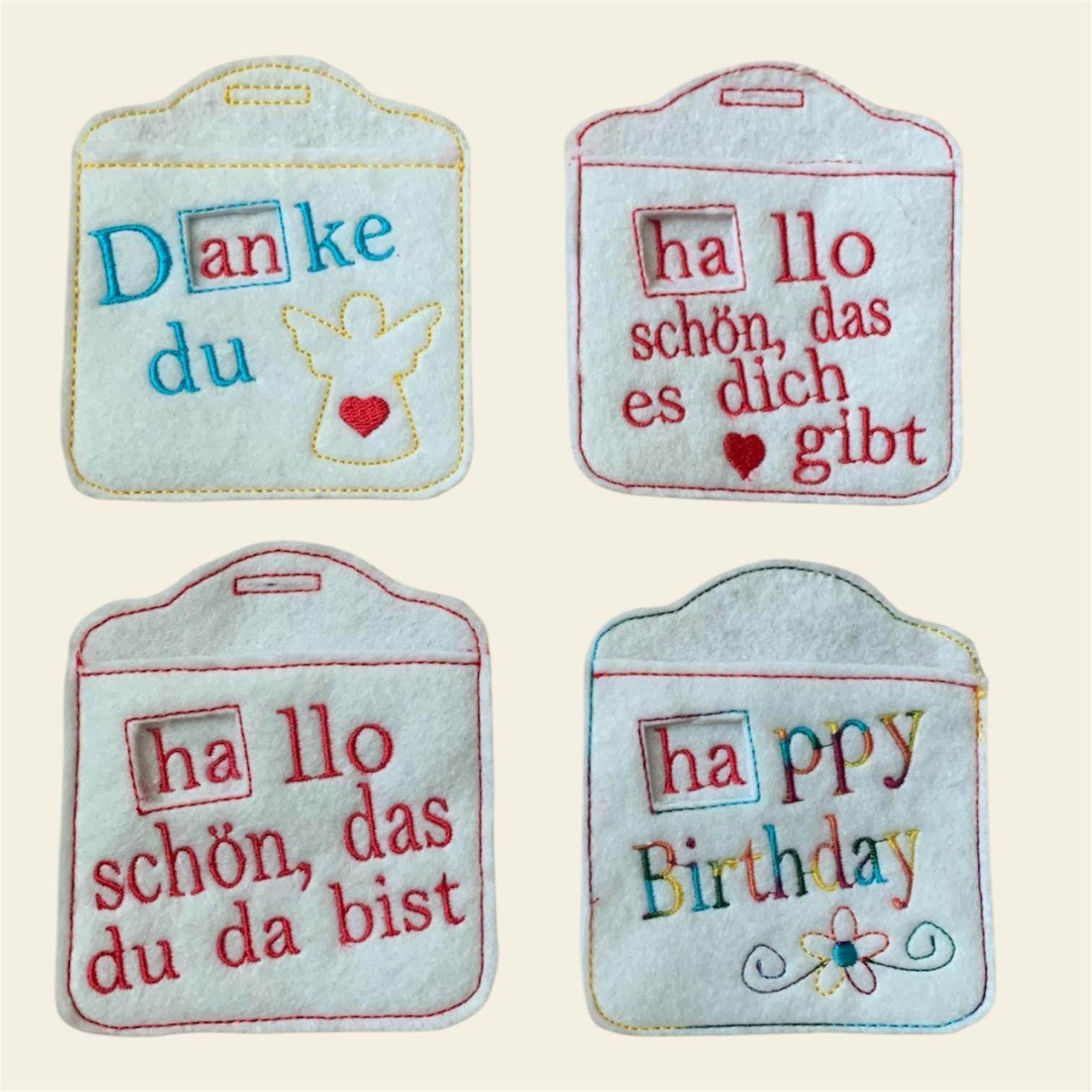 Stickdatei Waffelhülle für Waffel Schnitte In the Hoop Set 701 - Sewando