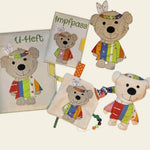 Stickdatei Teddy Indianer Geschenkset Geburt In the Hoop Set 755 - Sewando