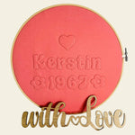 Stickdatei 3D Retro Schrift. 4cm Stickschaum Set 965 - Sewando