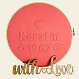 Stickdatei 3D Retro Schrift. 4cm Stickschaum Set 965 - Sewando