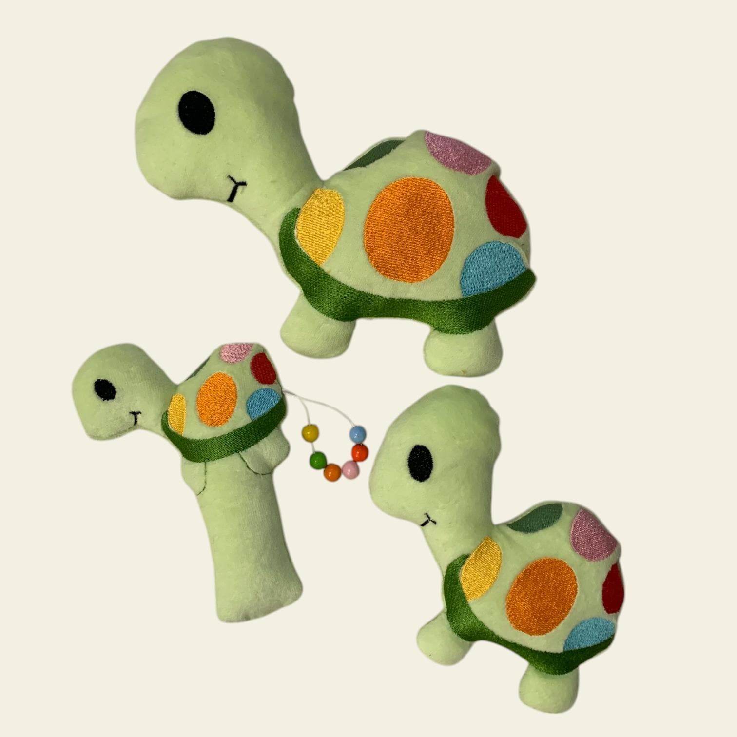 Stickdatei Schildkröte In the Hoop mit RasselSet 666 - Sewando