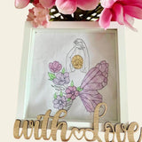 Stickdatei Schmetterling mit Blumen Set 931 - Sewando
