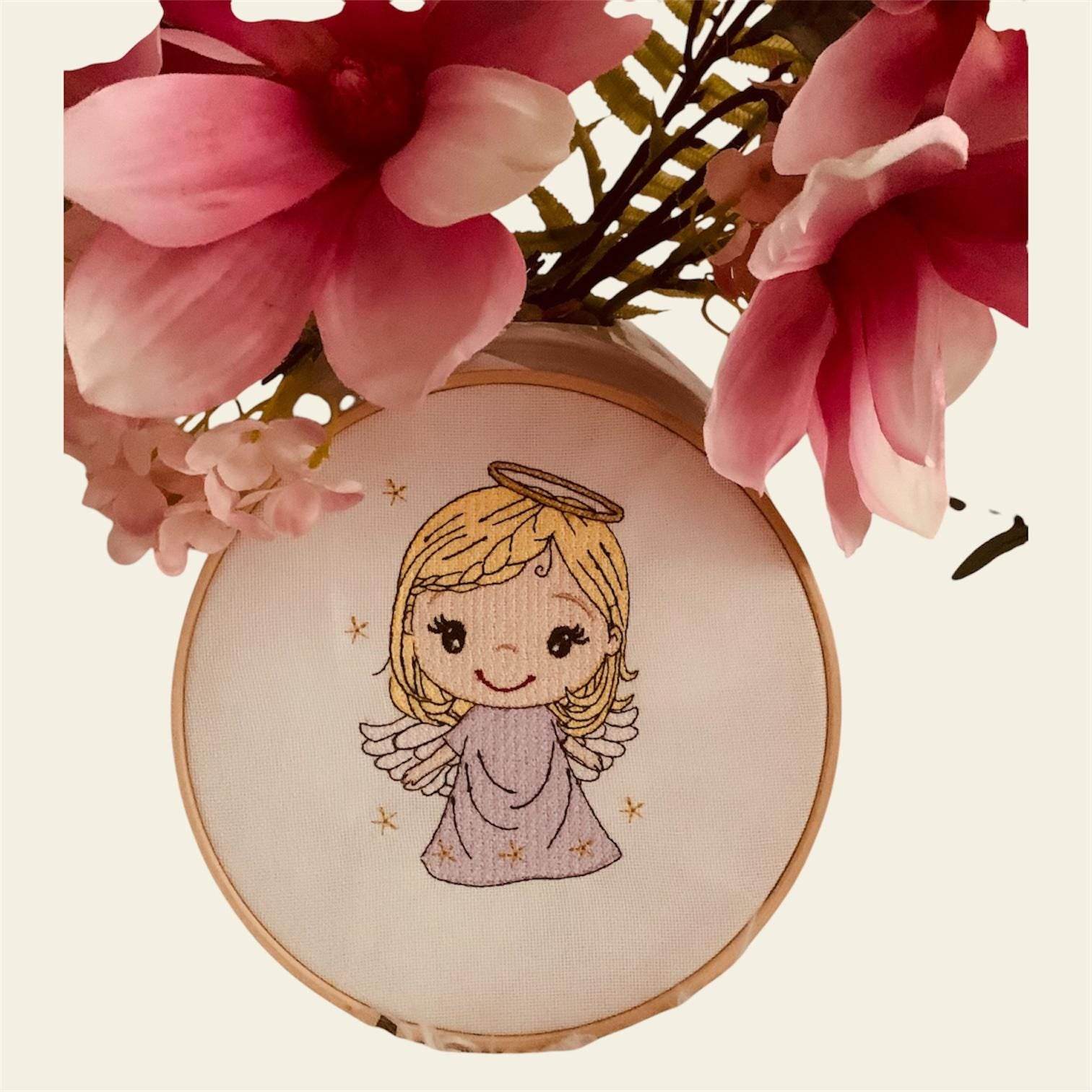 Stickdatei Engel Girl 3 Cute Mädchen Set 981 - Sewando