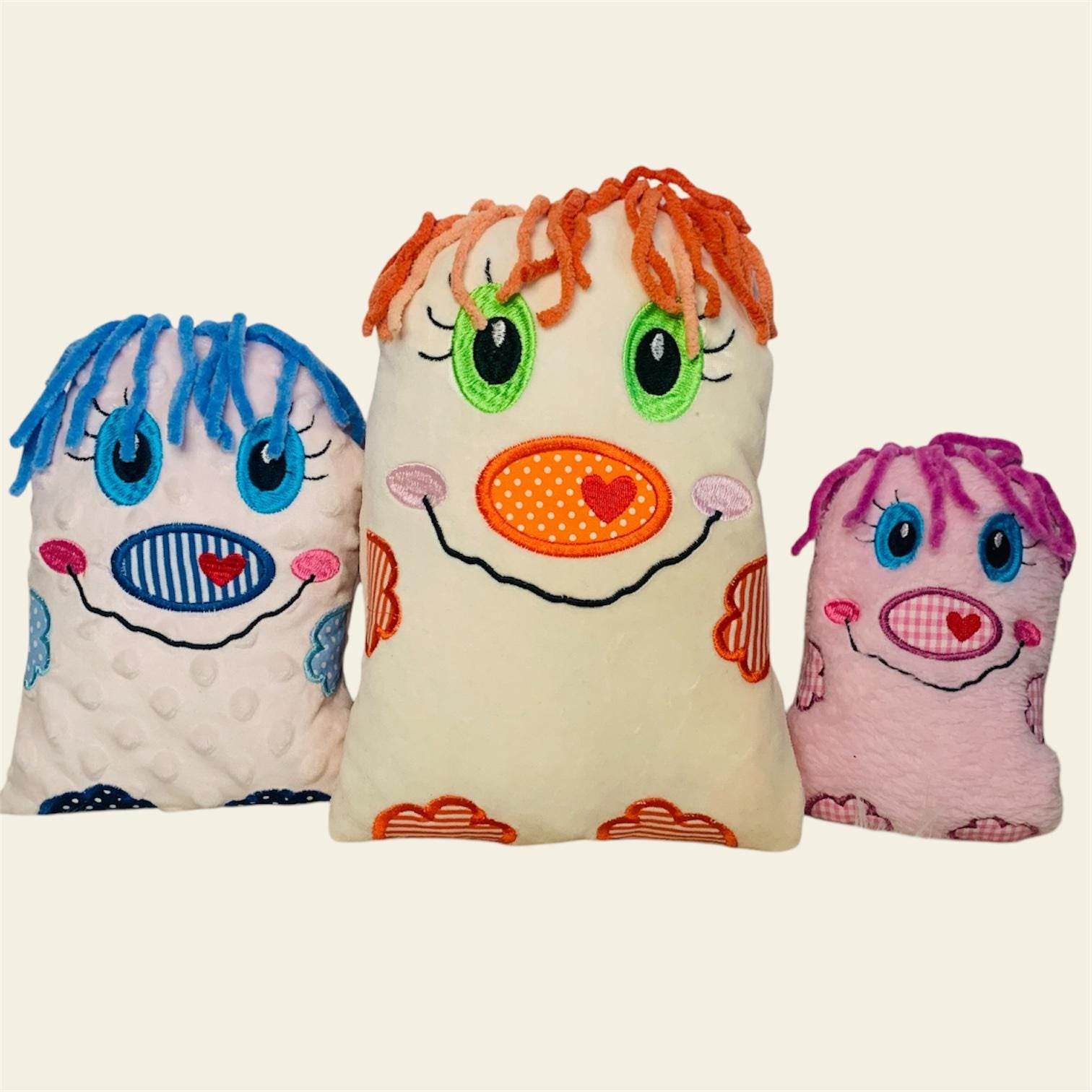 Stickdatei Schnobbel Monster Happy Set 2502 - Sewando
