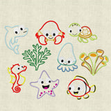 Stickdatei Unterwasserwelt 10x10 Set 180 - Sewando