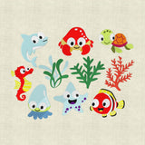 Stickdatei Unterwasserwelt 10x10 Set 063 - Sewando