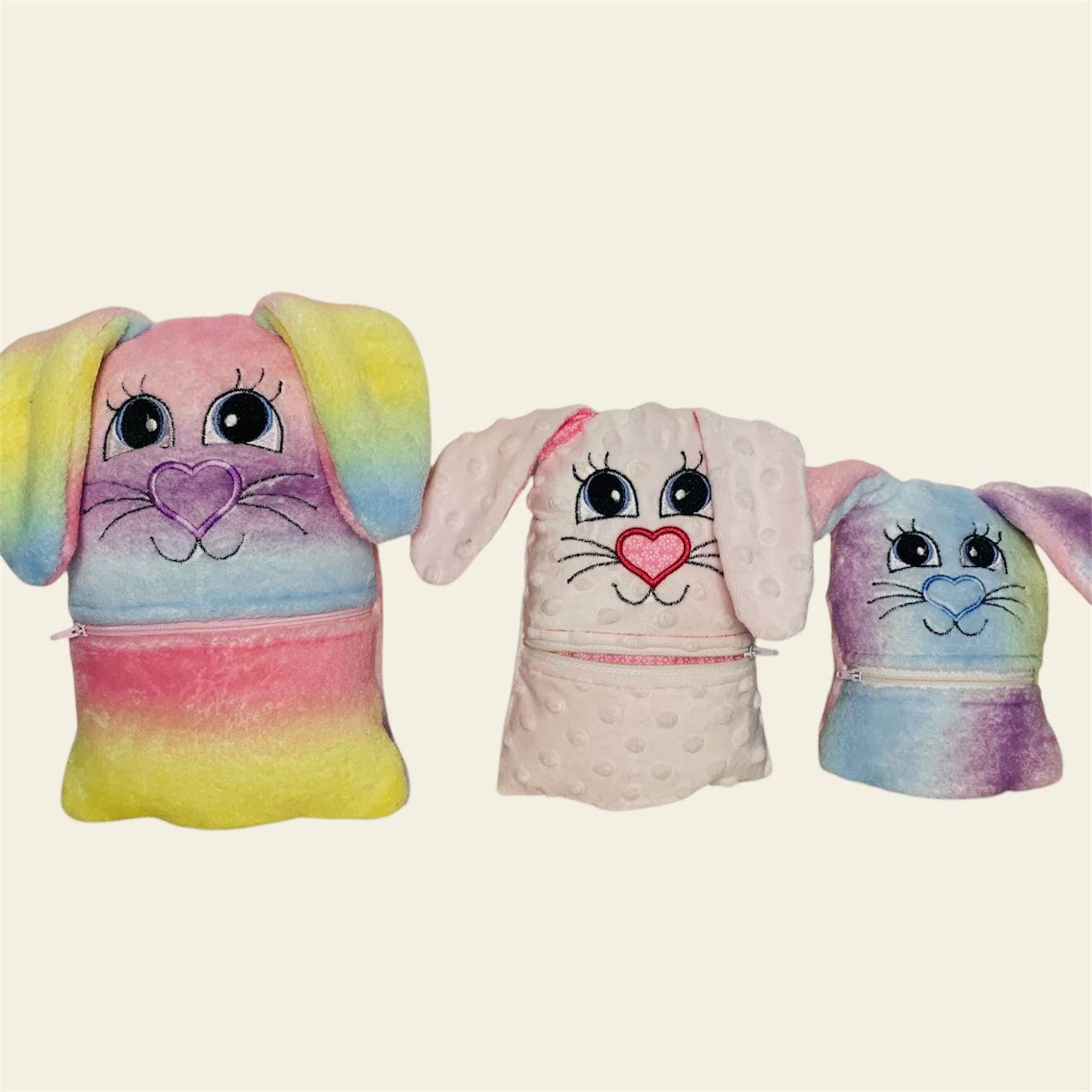 Stickdatei Hase mit Reißverschluss Tasche Set 2505 - Sewando