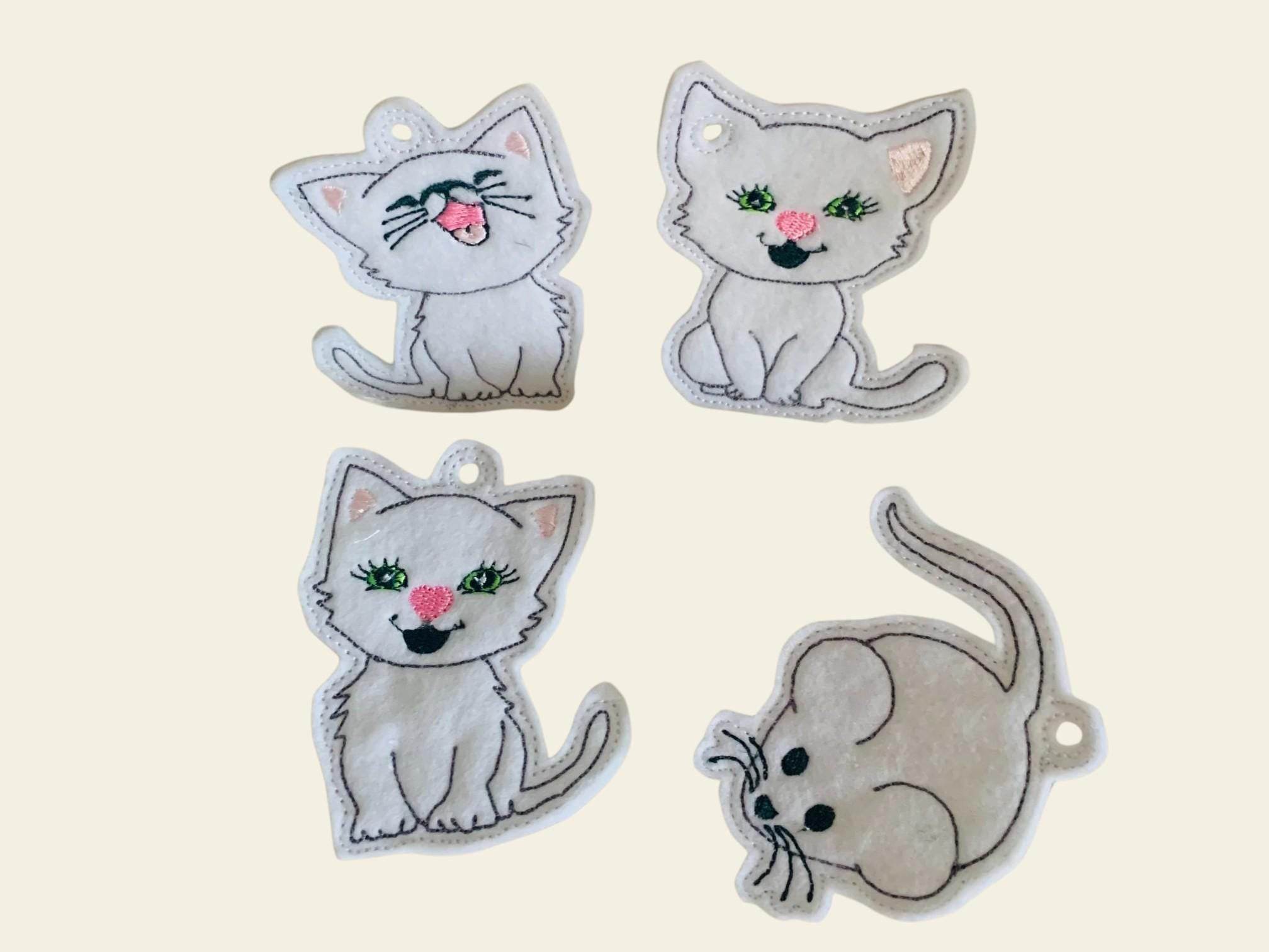 Stickdatei Katze und Maus Schlüsselanhänger Set 2514 - Sewando