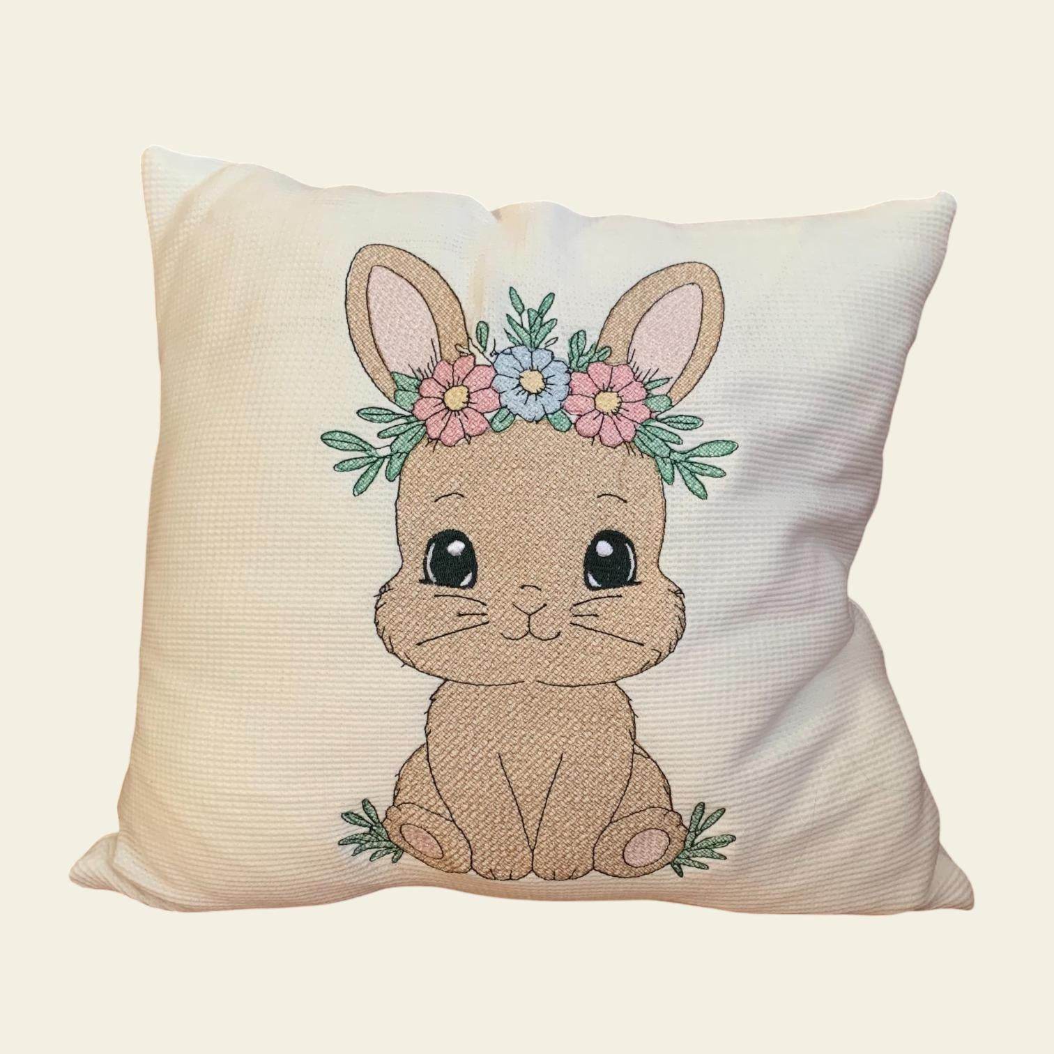 Stickdatei Hase 1 mit Blumen Set 2513 - Sewando