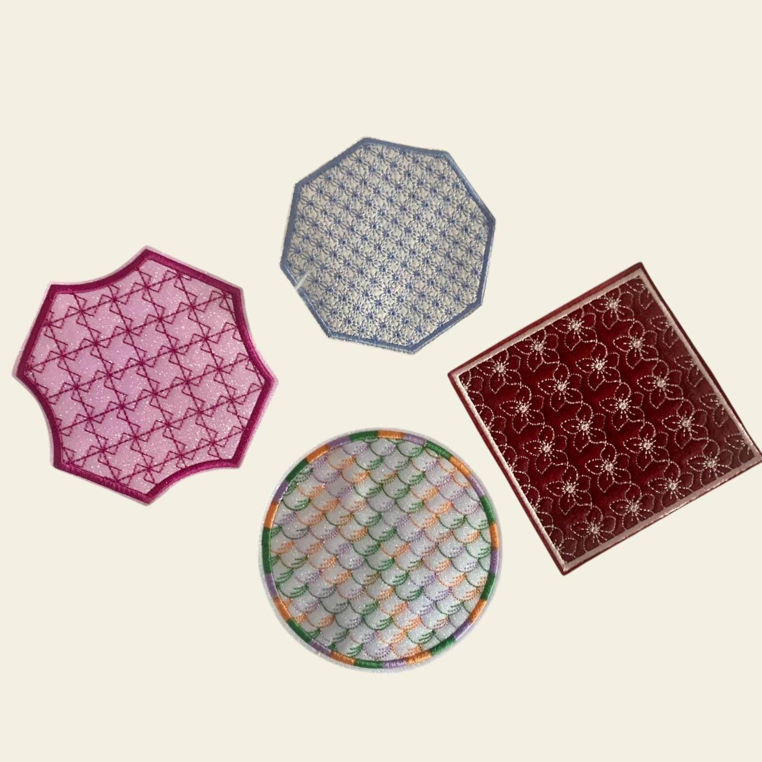 Stickdatei Untersetzer Set 805 - Sewando