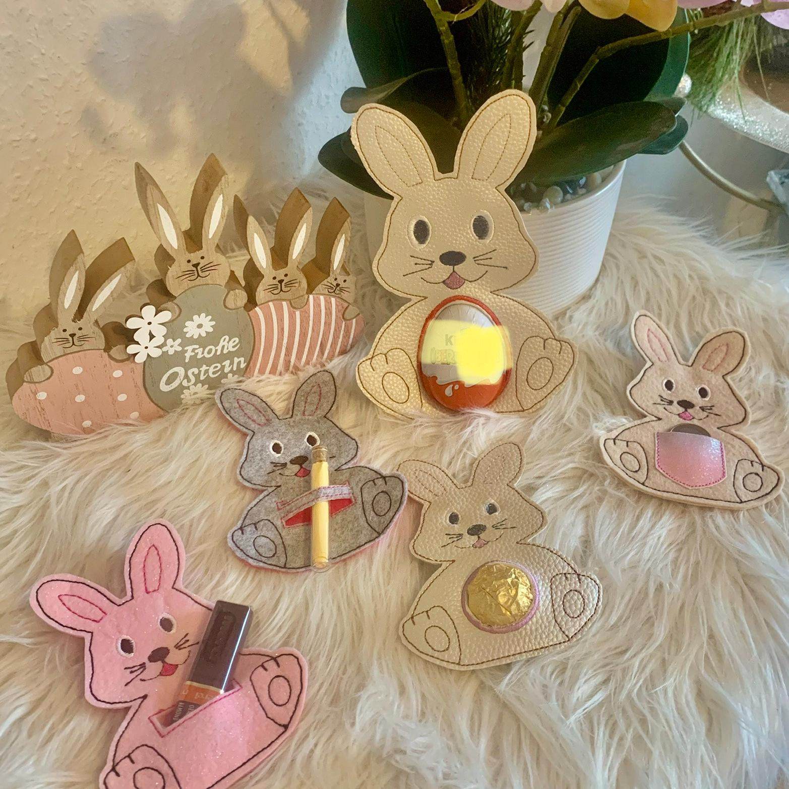 Stickdatei für Schoki Osterhase Geschenkverpackung 787/2 - Sewando