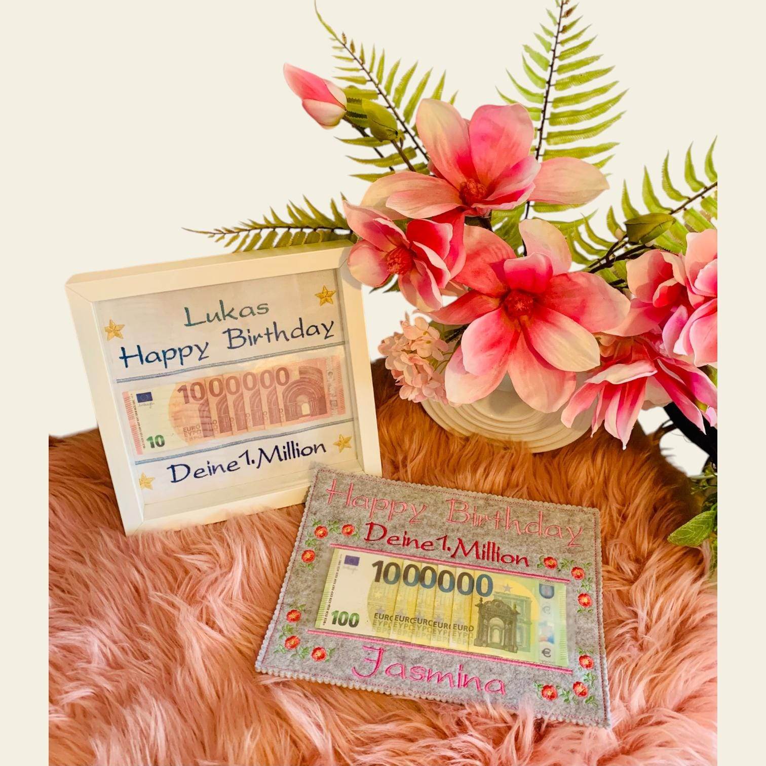 Stickdatei Deine 1. Million zum GeburtstagSet 956 - Sewando