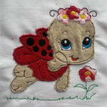 Stickdatei Doodle Marienkäfer Lady Bug Applikation 3 Größen Set 732 - Sewando