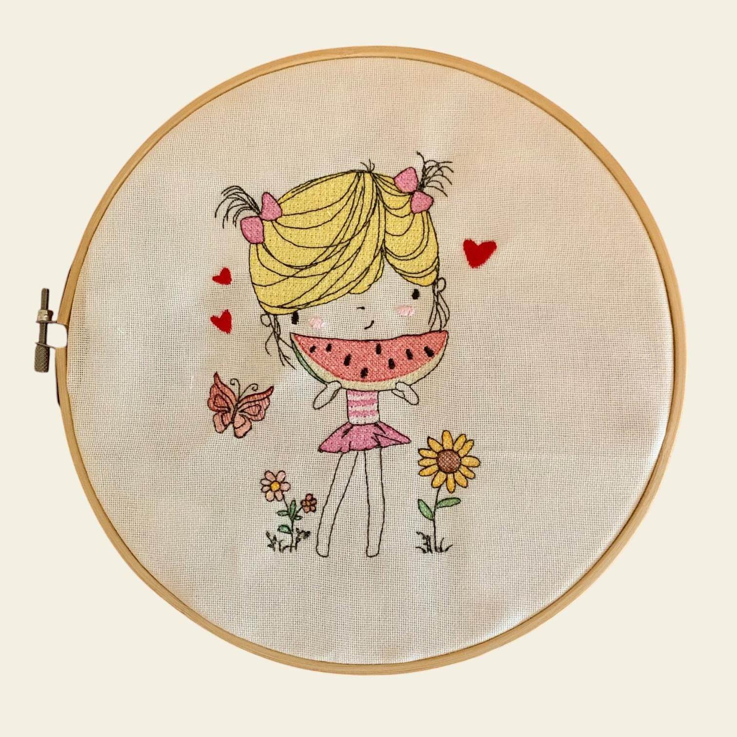 Stickdatei Sommer Girl 4 Set 947 - Sewando