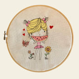 Stickdatei Sommer Girl 4 Set 947 - Sewando