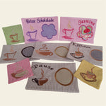 Stickdatei Kaffee Pause Mug Rug In the Hoop Set 133 - Sewando