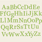 Stickdatei ABC 25mm Buchstaben Schrift Alphabet Set 605 - Sewando