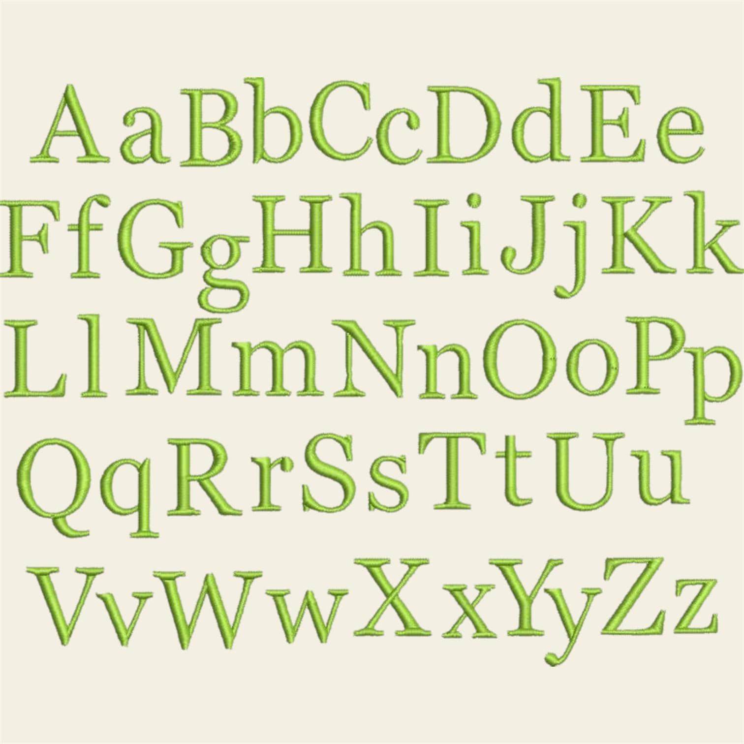Stickdatei ABC 25mm Buchstaben Schrift Alphabet Set 605 - Sewando