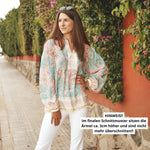Boho Tunika mit Stehkragen KAYA, Gr. 32-50, PDF Schnittmuster - Sewando