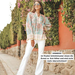 Boho Tunika mit Stehkragen KAYA, Gr. 32-50, PDF Schnittmuster - Sewando