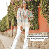 Boho Tunika mit Stehkragen KAYA, Gr. 32-50, PDF Schnittmuster - Sewando