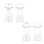 Maxikleid für Anfänger, Sommerkleid CAYETANA, Gr. 32-50, PDF Schnittmuster - Sewando