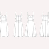 Trägerkleid mit Herzausschnitt ROSALIA, C/D+-Cup, PDF Schnittmuster, Gr. 32-50 - Sewando