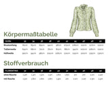 Bluse mit Rüschen und Stehkragen FLORENTINA, Gr. 32-50, PDF Schnittmuster - Sewando