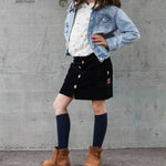 Schnittmuster Jeansskirt Ilvie Maxi Rock Gr. 122-164 - Sewando