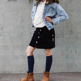Schnittmuster Jeansskirt Ilvie Maxi Rock Gr. 122-164 - Sewando