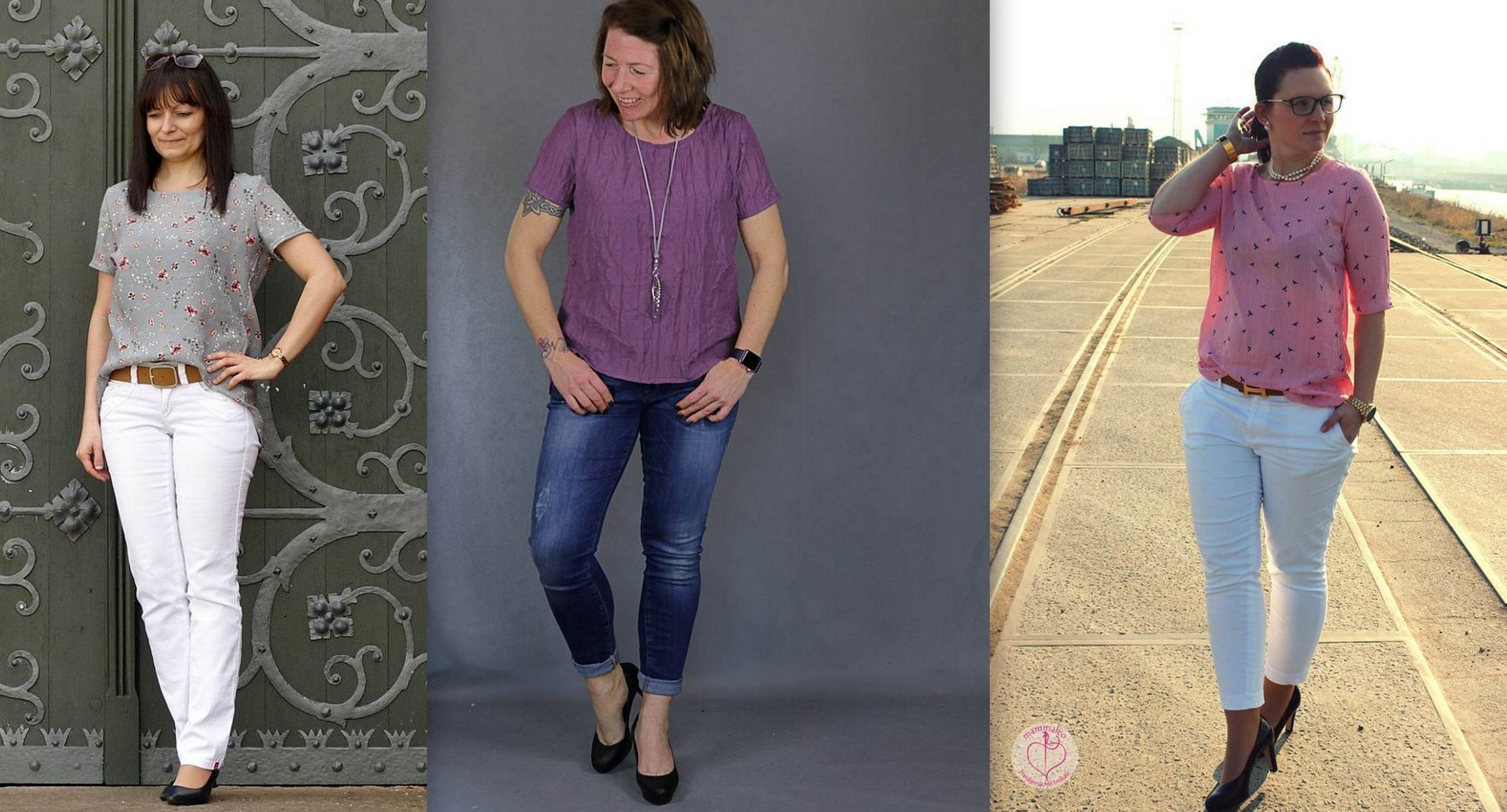 Schnittmuster Bluse CLARIELLA Gr. XS-XL - Sewando
