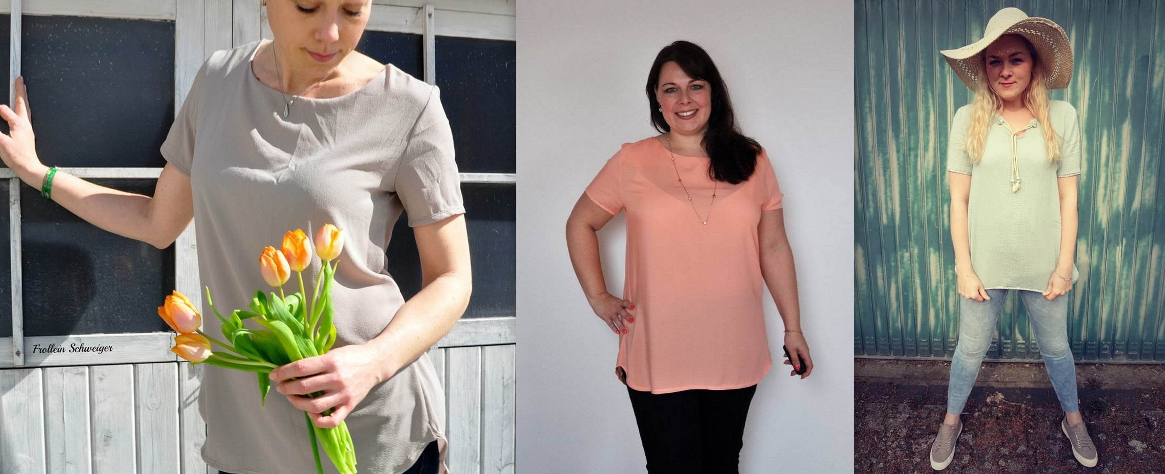 Schnittmuster Bluse CLARIELLA Gr. XS-XL - Sewando