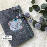 Elefant Stickdatei, niedliches Kindermotiv für deine Stickmaschine