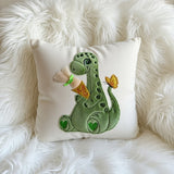 Stickdatei Doodle Dinosaurier Dino mit Schultüte Applikation Set 735