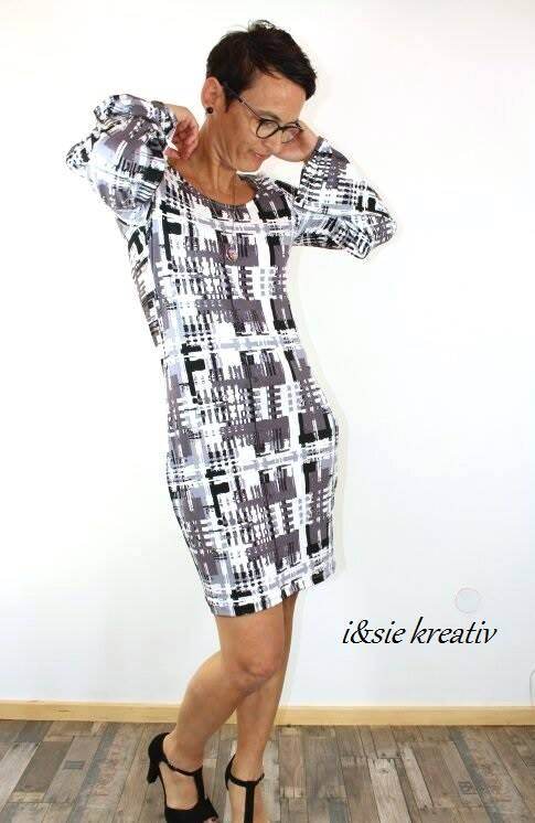 Schnittmuster Shirt Kleid AMALIA Gr. XS-XXXL : - Sewando